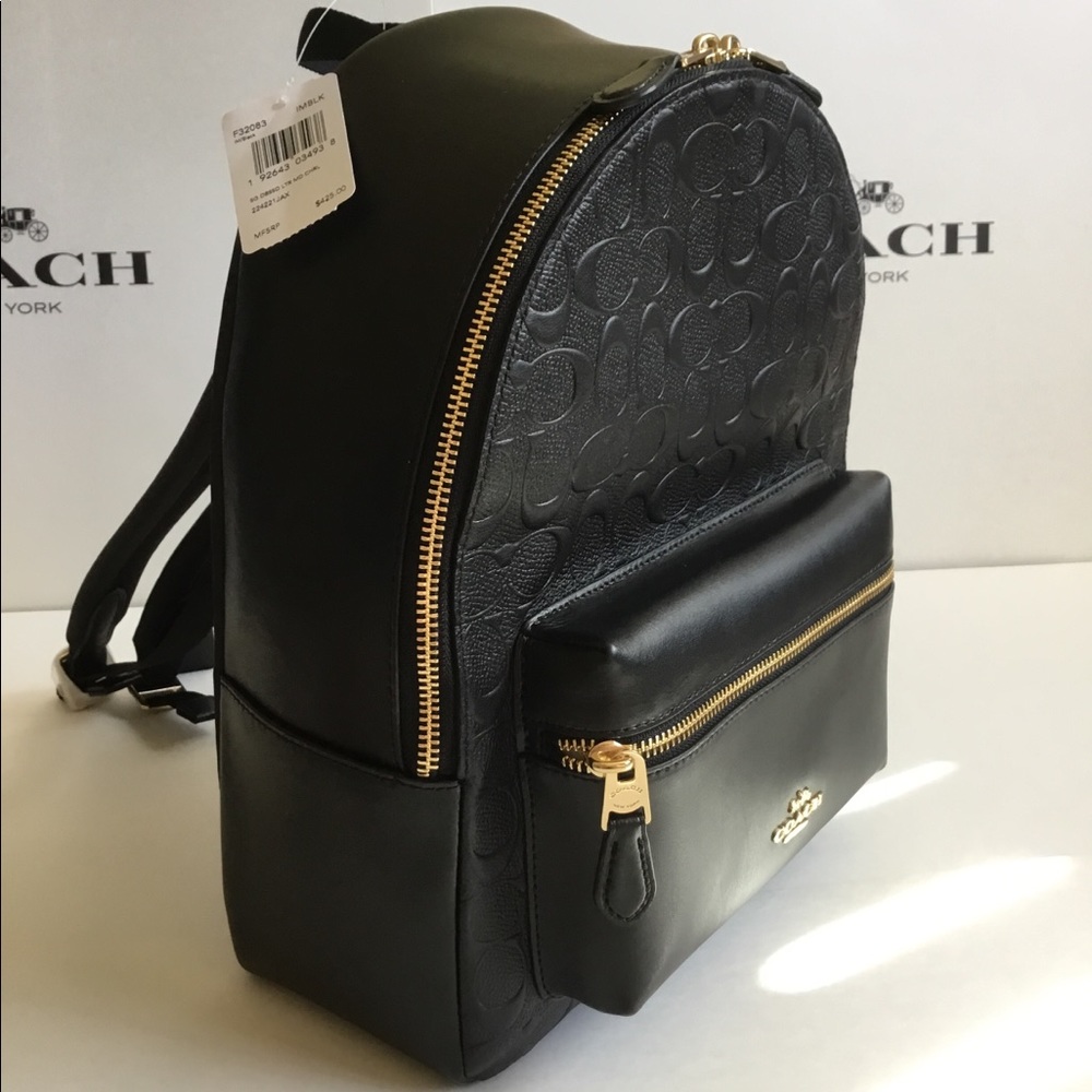 🌷Coach Medium Charlie Backpack In Signature NWT. - Picture 3 of 8